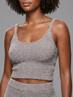 Skims Cozy Knit Tank 4X 5X Gray Lounge Top